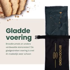 BROODNODIG® - Herbruikbare Boterhamzak - Van 100% Gerecyclede PET-flessen - Ideaal Als Diepvrieszakjes - Lunchzak - Herbruikbaar Boterhamzakje - Foodwrap - Lunchbox - 30x20cm - Zwart -Voedselopslag Winkel 1200x1200 590