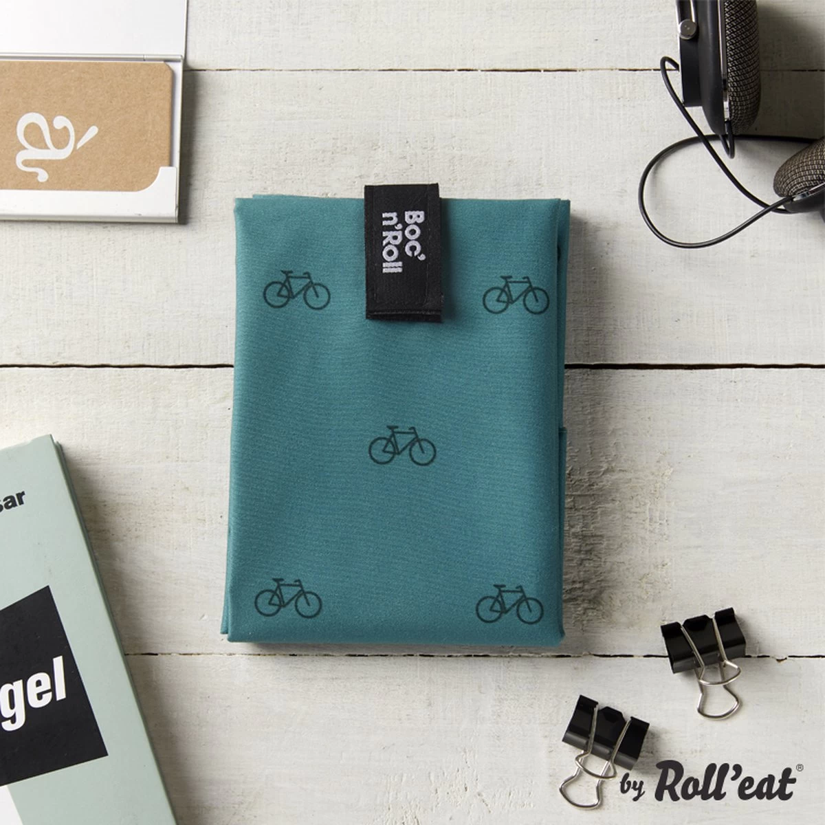 Roll'Eat Boc'n'Roll Foodwrap - Herbruikbaar Boterhamzakje - Fiets 2 Roll'Eat Boc'n'Roll Foodwrap - Herbruikbaar Boterhamzakje - Fiets - Afbeelding 2