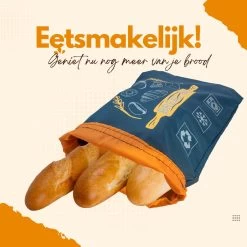 Herbruikbare Broodzak - Brooddoos - Broodbak - Voor Zelfgebakken Brood - Dubbele Voering - -Voedselopslag Winkel 1200x1200 609