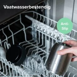 Coninx Thermos Lunchbox - Muesli Beker To Go - Isoleer Lunchpot - Yoghurtbeker To Go - Mueslibeker 840ml (600ml+240ml) - RVS / Zwart -Voedselopslag Winkel 1200x1200 61