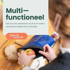 BROODNODIG® - Herbruikbare Boterhamzak - Van 100% Gerecyclede PET-flessen - Ideaal Als Diepvrieszakjes - Lunchzak - Herbruikbaar Boterhamzakje - Foodwrap - Lunchbox - 30x20cm - Pastel Groen -Voedselopslag Winkel 1200x1200 620