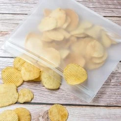 Merkloos Siliconen Vershoudzakken - 10 Stuks - Diepvrieszakken - Lekvrij - Boterhamzak Herbruikbaar - Bewaarzakjes - Duurzaam - Hersluitbaar -Voedselopslag Winkel 1200x1200 632