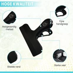 Bangosa® Vershoudclips - Afsluitclips - Vershoud Knijpers -Zaksluiter - Vershoudklemmen - RVS - 10 Stuks -Voedselopslag Winkel 1200x1200 651