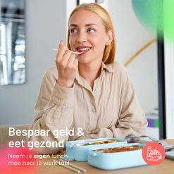 Triple J® Lunchbox - Broodtrommel - Lucht- & Lekvrij - Incl. Bestek - Magnetron & Vaatwasser Bestendig -Voedselopslag Winkel 1200x1200 74