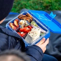 Klarstein Schmatzfatz Junior Lunchbox 6 Vakken - Bento - Vershouddoos 21,3 X 15 X 4,5 Cm (BxHxD) - BPA-vrij - Vaatwasserbestendig -Voedselopslag Winkel 1200x1200 87