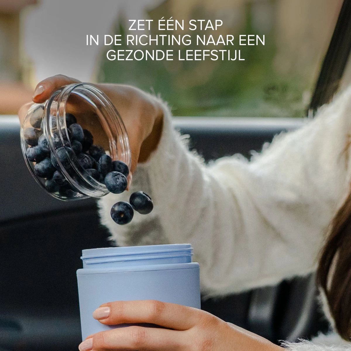 Coninx Yoghurtbeker To Go - Muesli Beker To Go - Lunchbeker - Mueslibeker 640ml ( 450ml+190ml ) - Blauw 5 Coninx Yoghurtbeker To Go - Muesli Beker To Go - Lunchbeker - Mueslibeker 640ml ( 450ml+190ml ) - Blauw - Afbeelding 5