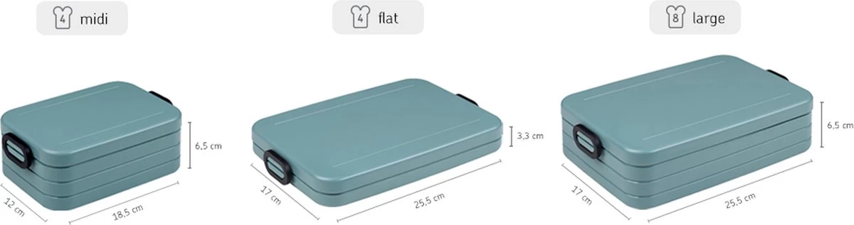 Mepal – Lunchbox Take A Break Large – Geschikt Voor 8 Boterhammen – Nordic Green – Lunchbox Voor Volwassenen 6 Mepal – Lunchbox Take A Break Large – Geschikt Voor 8 Boterhammen – Nordic Green – Lunchbox Voor Volwassenen - Afbeelding 6
