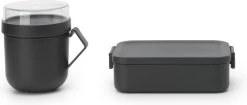 Brabantia Make & Take Lunchset - 2-delig - Kunststof - Dark Grey