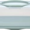 Merkloos Spesely® Pastel Groen Taart Bewaardoos Met Deksel En Inklapbare Handgrepen - Rechthoek - 39x19xH15cm - Vershouddoos - Transparant - Opbergdoos Taart - Taartdoos - Cakedoos - Taartdoos Met Deksel - Boîte à Gâteaux