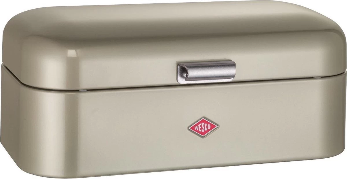Wesco Grandy Broodtrommel Nieuw Zilver 1 Wesco Grandy Broodtrommel Nieuw Zilver