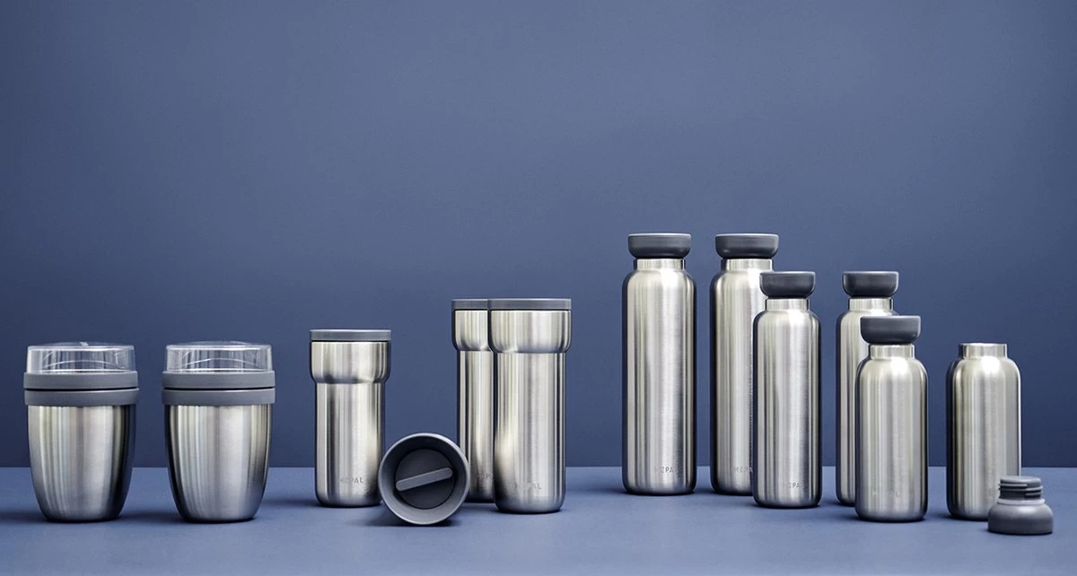 Mepal – Isoleer Lunchpot Ellipse – Houdt Je Eten 6-8 Uur Warm En 12 Uur Koud – Natural Brushed – 2 Compartimenten – Soep Beker To Go – Yoghurt Beker Muesli - Thermos Lunchbox 3 Mepal – Isoleer Lunchpot Ellipse – Houdt Je Eten 6-8 Uur Warm En 12 Uur Koud – Natural Brushed – 2 Compartimenten – Soep Beker To Go – Yoghurt Beker Muesli - Thermos Lunchbox - Afbeelding 3