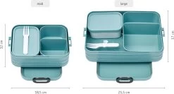Mepal – Bento Lunchbox Take A Break Large- Inclusief Bento Box – Nordic Blue – Lunchbox Voor Volwassenen -Voedselopslag Winkel 1200x647 1