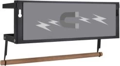 Merkloos Kruidenrek Zwart - Multifunctioneel Ophangbaar Keukenrek - Keukenrolhouder Zwart - Multifunctioneel Kruidenrek - Magnetisch Kruidenrek - Keuken Organizer - Koelkast Rek -Voedselopslag Winkel 1200x662 2