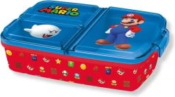 Mickey Mouse Super Mario Broodtrommel 3 Vakjes - 18x13 Cm - Brooddoos - Lunchbox -Voedselopslag Winkel 1200x670