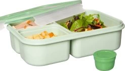 Lock&Lock Lunchset - Yoghurtbeker En Lunchboxen - Bento Box - Muesli Beker - Snackdoosjes - Lunchpot - Met Compartimenten - Volwassenen En Kinderen - To Go - Lekvrij - BPA Vrij - Groen -Voedselopslag Winkel 1200x678 1