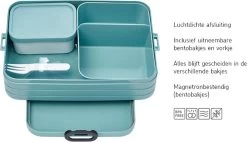 Mepal – Bento Lunchbox Take A Break Large- Inclusief Bento Box – Nordic Blue – Lunchbox Voor Volwassenen -Voedselopslag Winkel 1200x688 2