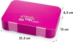 Schmatzfatz Junior Lunchbox 6 Vakken 21,3 X 15 X 4,5 Cm (BxHxD) -Voedselopslag Winkel 1200x698