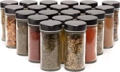 Pazzo Goods - Kruidenrek Staand - Kruidenrek Met Potjes - Zwart - RVS - Kruidenrek Draaibaar - 20 Kruidenpotjes - Inclusief Stickers & Stift - Kruiden Carrousel -Voedselopslag Winkel 1200x718 2