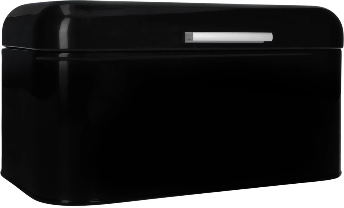 QUVIO Broodtrommel - Brooddoos - Brood Bewaren - Vershouddoos Voor Brood - Brooddoos - Klepdeksel - Scharnierdeksel - Zwart - Ijzer - 9,5 Liter Inhoud - 20 X 30 X 16 Cm 4 QUVIO Broodtrommel - Brooddoos - Brood Bewaren - Vershouddoos Voor Brood - Brooddoos - Klepdeksel - Scharnierdeksel - Zwart - Ijzer - 9,5 Liter Inhoud - 20 X 30 X 16 Cm - Afbeelding 4