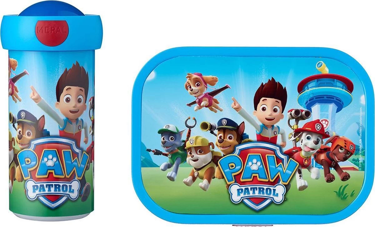 Mepal PAW Patrol - Broodtrommel Met Schoolbeker - 1.05l - Lunchset – Voor Kinderen – Bento Box 1 Mepal PAW Patrol - Broodtrommel Met Schoolbeker - 1.05l - Lunchset – Voor Kinderen – Bento Box