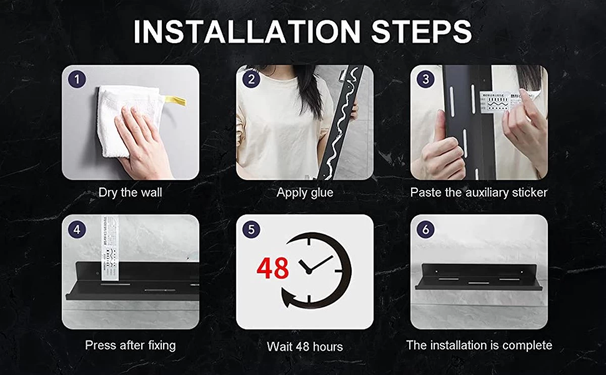 Merkloos Kruidenrek Met Rolhouder, Keuken Organizer, Kruidenrek Met/zonder Boren, Kruidenrek, Wandorganizer Voor Specerijen, Set Van 2 Zwarte Keukenrekken, Kruidenrek Ophangbaar, Wandrek, Staal, Zwart, Keukenrek 5 Merkloos Kruidenrek Met Rolhouder, Keuken Organizer, Kruidenrek Met/zonder Boren, Kruidenrek, Wandorganizer Voor Specerijen, Set Van 2 Zwarte Keukenrekken, Kruidenrek Ophangbaar, Wandrek, Staal, Zwart, Keukenrek - Afbeelding 5