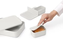 Brabantia Make & Take Bento Lunchbox Incl Bentobox - Large - Kunststof - Light Grey -Voedselopslag Winkel 1200x744 1