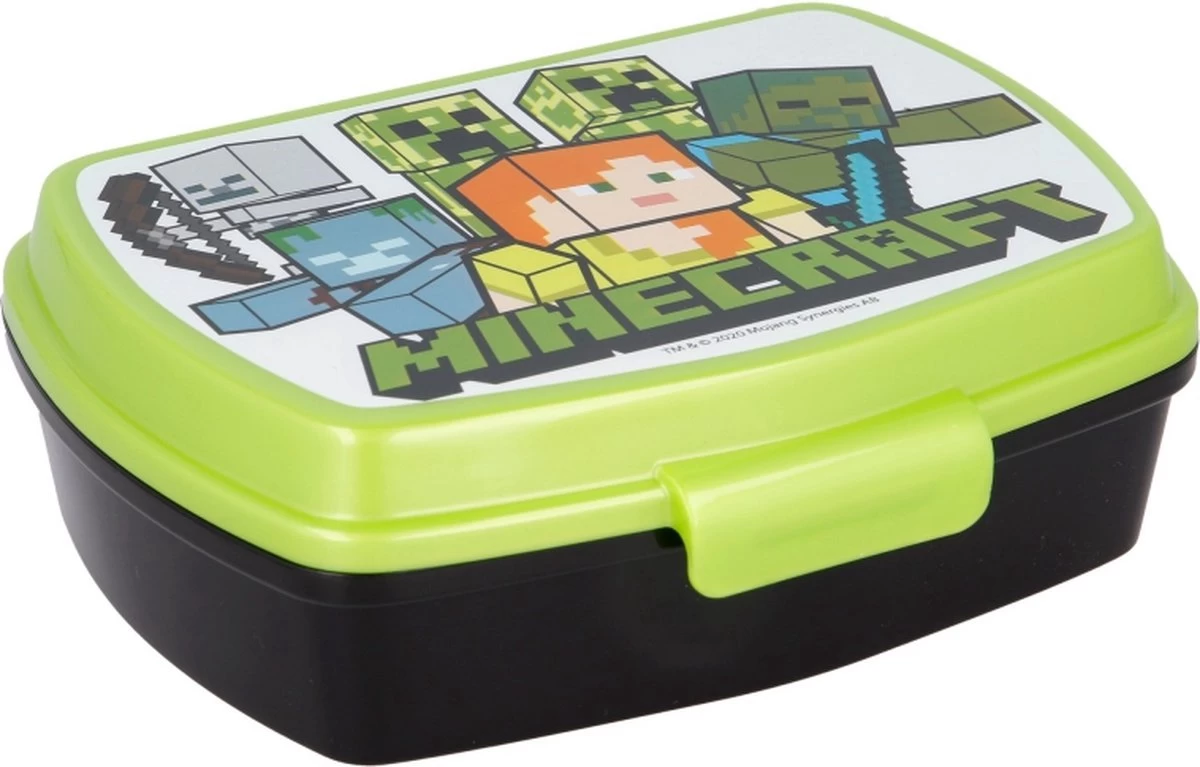 Mickey Mouse Minecraft Broodtrommel - 17x14 Cm - Brooddoos - Sandwich Box