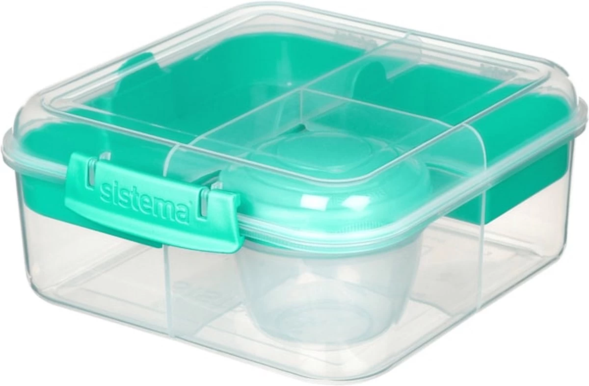 Sistema To Go Bento Cube Lunchbox Limegroen 1 Sistema To Go Bento Cube Lunchbox Limegroen