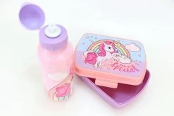 Broodtrommel + Drinkfles Unicorn | Lunchbox Voor Kinderen | Eenhoorn Roze LS03a -Voedselopslag Winkel 1200x799 2