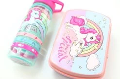 Unicorn Broodtrommel + PET Drinkfles Lichtblauw | Eenhoorn Lunchbox Set Voor Meisjes LS22 20 Unicorn Broodtrommel + PET Drinkfles Lichtblauw | Eenhoorn Lunchbox Set Voor Meisjes LS22 -Voedselopslag Winkel 1200x799