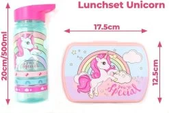 Unicorn Broodtrommel + PET Drinkfles Lichtblauw | Eenhoorn Lunchbox Set Voor Meisjes LS22 18 Unicorn Broodtrommel + PET Drinkfles Lichtblauw | Eenhoorn Lunchbox Set Voor Meisjes LS22 -Voedselopslag Winkel 1200x804