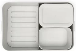 Brabantia Make & Take Bento Lunchbox Incl Bentobox - Large - Kunststof - Light Grey -Voedselopslag Winkel 1200x809