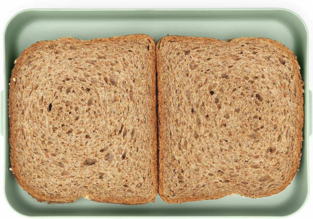 Brabantia Make & Take Lunchbox - Plat - Kunststof - Jade Green 2 Brabantia Make & Take Lunchbox - Plat - Kunststof - Jade Green - Afbeelding 2