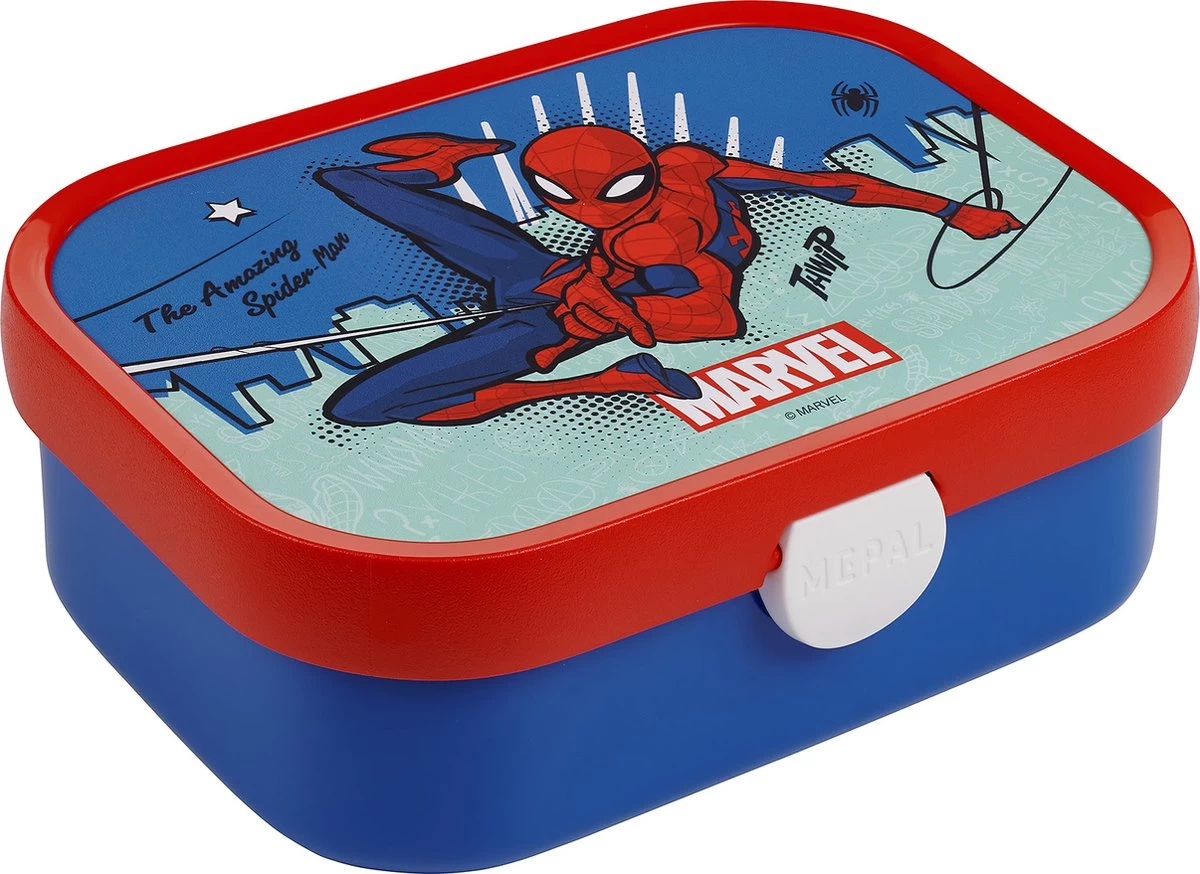 Mepal – Lunchset Campus (pu + Lb) – Pop-up Drinkfles En Broodtrommel Voor Kinderen – Spiderman – Bento Box – Lekvrij 2 Mepal – Lunchset Campus (pu + Lb) – Pop-up Drinkfles En Broodtrommel Voor Kinderen – Spiderman – Bento Box – Lekvrij - Afbeelding 2
