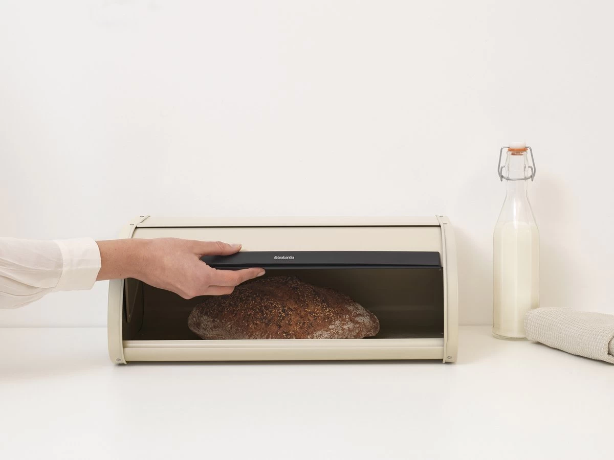 Brabantia Broodtrommel - Met Schuifdeksel - Soft Beige 5 Brabantia Broodtrommel - Met Schuifdeksel - Soft Beige - Afbeelding 5