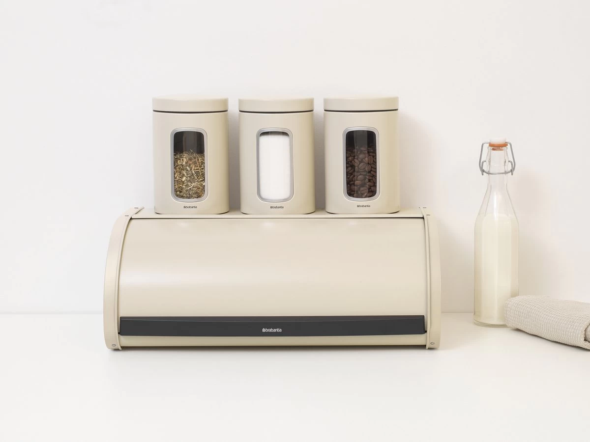 Brabantia Broodtrommel - Met Schuifdeksel - Soft Beige 9 Brabantia Broodtrommel - Met Schuifdeksel - Soft Beige - Afbeelding 9