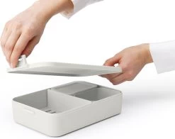 Brabantia Make & Take Bento Lunchbox Incl Bentobox - Large - Kunststof - Light Grey -Voedselopslag Winkel 1200x952 3