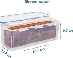 Lock&Lock Vershouddoos - Bewaardoos Met Deksel - Voor Ontbijtkoek Peperkoek En Cake - Cakedoos - 100% Luchtdicht - 3,4 Liter -Voedselopslag Winkel 1200x953 1
