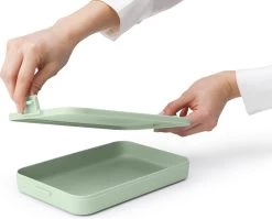 Brabantia Make & Take Lunchbox - Plat - Kunststof - Jade Green 18 Brabantia Make & Take Lunchbox - Plat - Kunststof - Jade Green -Voedselopslag Winkel 1200x969