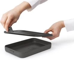 Brabantia Make & Take Lunchbox - Plat - Kunststof - Dark Grey -Voedselopslag Winkel 1200x978