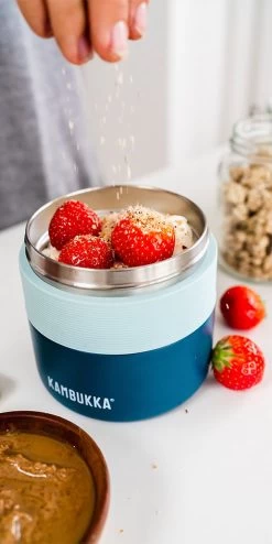 Kambukka Bora - Lunchbox - 400 Ml - Voedselcontainer Houdt 6 Uur Warm & 100 % Lekvrij - Deep Teal -Voedselopslag Winkel 600x1200