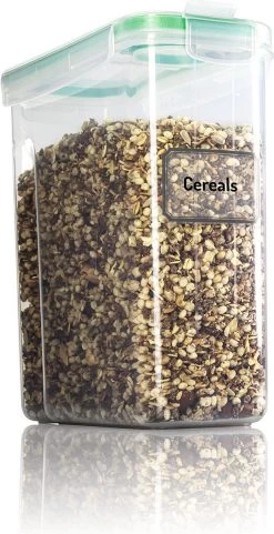 TNM Luxe Luchtdichte Voorraadbussen Set (4x2,5L) – Voorraadpotten - 4 Kleuren -Voedselopslag Winkel 616x1200