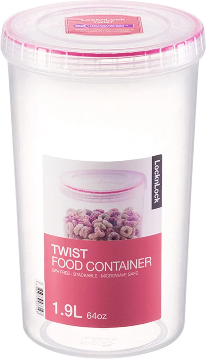 Lock&Lock Beschuitbus - Bewaardoos Voor Beschuit - Rijstwafel Bewaarbus - Voorraadbussen - Set Van 2 Stuks - 1,9 Liter - Transparant 4 Lock&Lock Beschuitbus - Bewaardoos Voor Beschuit - Rijstwafel Bewaarbus - Voorraadbussen - Set Van 2 Stuks - 1,9 Liter - Transparant - Afbeelding 4