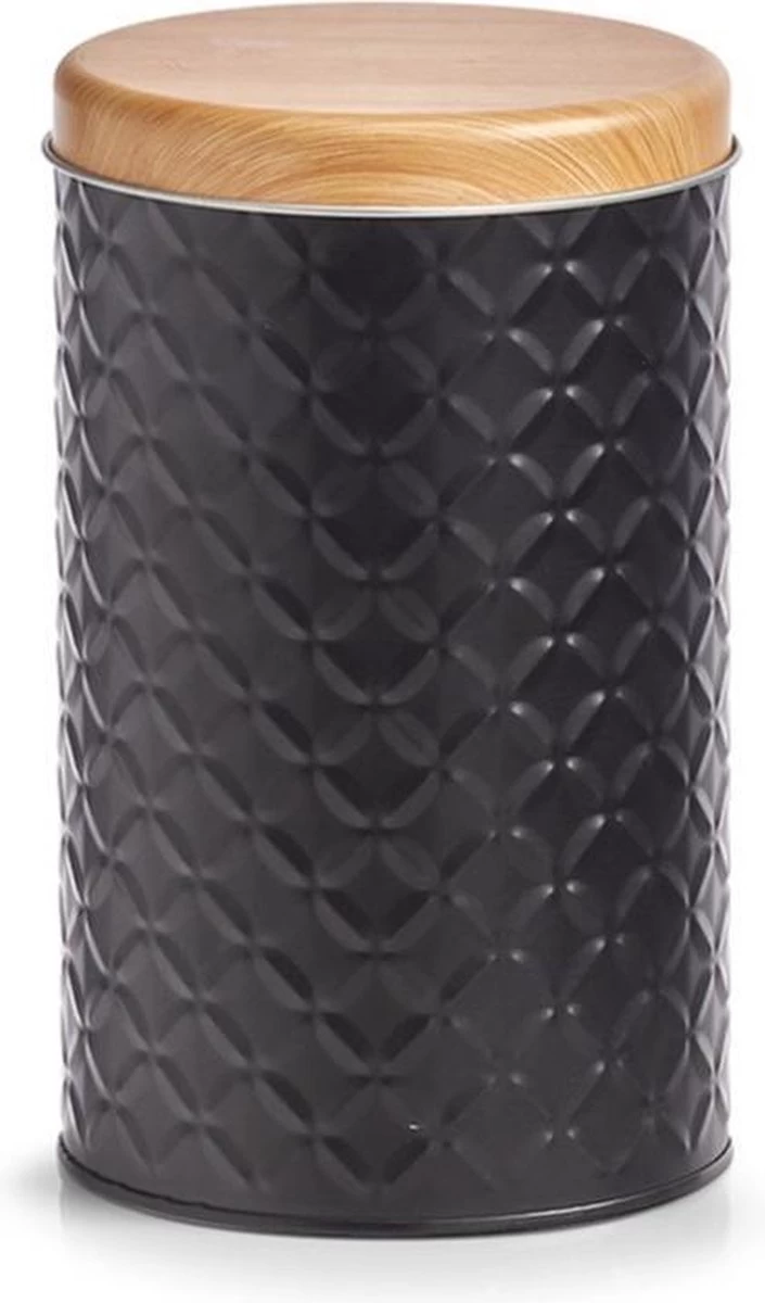 2x Bewaar/voorraad Blikken Zwart 10,5 X 18 Cm 2 Liter - Zeller - Keukenbenodigdheden - Keukenaccessoires/decoratie - Vers Houden - Voorraad/bewaar/opslagblikken - Koek/snoeptrommels 2 2x Bewaar/voorraad Blikken Zwart 10,5 X 18 Cm 2 Liter - Zeller - Keukenbenodigdheden - Keukenaccessoires/decoratie - Vers Houden - Voorraad/bewaar/opslagblikken - Koek/snoeptrommels - Afbeelding 2