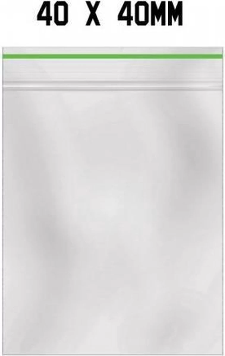 Merkloos Gripzakjes 40x40 Mm Transparant Per 100 Stuks Verpakt 1 Merkloos Gripzakjes 40x40 Mm Transparant Per 100 Stuks Verpakt