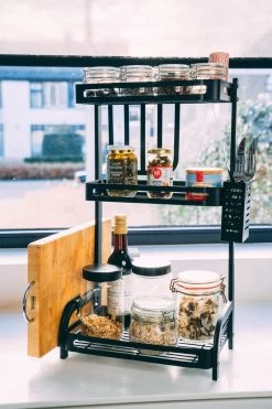Sens Design Kruidenrek Staand – Keukenrek Voor Kruidenpotjes - Zwart -Voedselopslag Winkel 799x1200 5