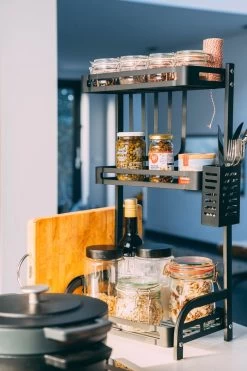 Sens Design Kruidenrek Staand – Keukenrek Voor Kruidenpotjes - Zwart -Voedselopslag Winkel 799x1200 6