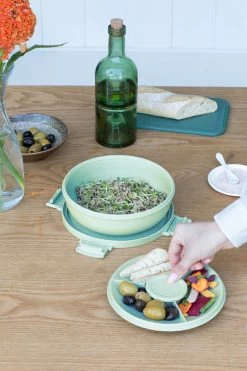 Brabantia Make & Take Salade Lunchbox - 1,3 L - Kunststof - Jade Green -Voedselopslag Winkel 800x1200 5