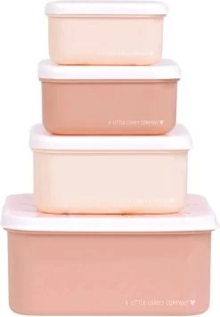 A Little Lovely Company - Brooddoos - Broodtrommel - Lunch & Snack Box Set Van 4 - Vlinders -Voedselopslag Winkel 832x1200 2