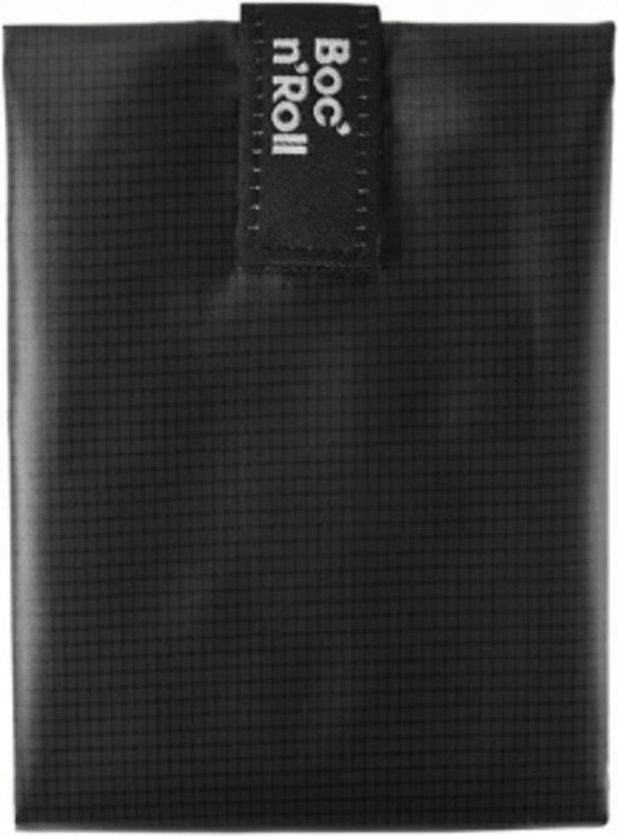 Roll'Eat Boc'n'Roll Foodwrap - Herbruikbaar Boterhamzakje - Square Black 1 Roll'Eat Boc'n'Roll Foodwrap - Herbruikbaar Boterhamzakje - Square Black